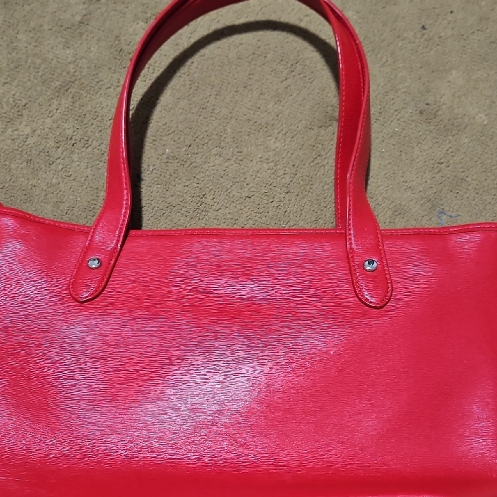 Polo Ralph Lauren Red Leather Women's Bag - Picture 4 of 9
